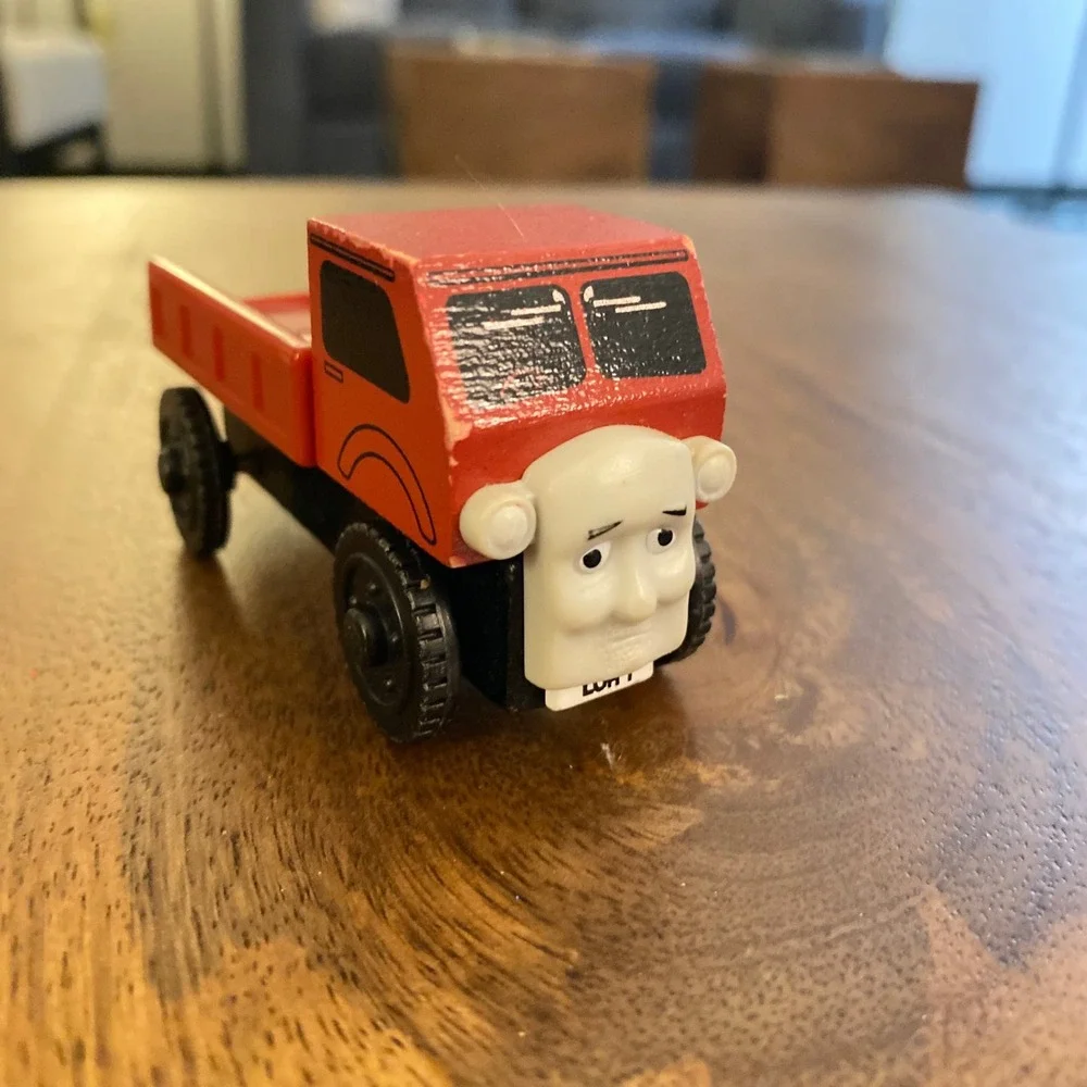 Thomas‎ & Friends Wooden Railway Lorry 1 Red Dump Truck Learning Curve 1999 Toy